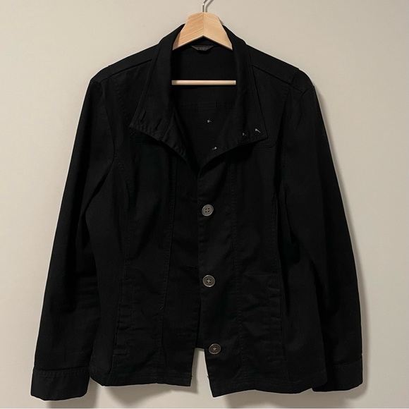 Denver Hayes Jackets & Blazers - Black Lightweight Denim Jacket